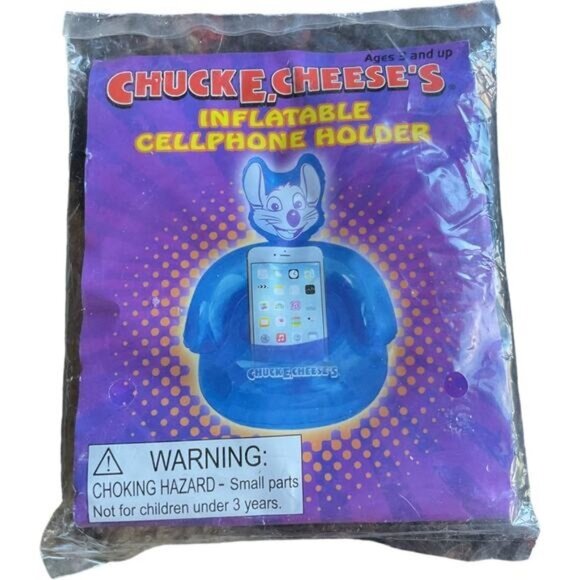 Chuck E. Cheeses Inflatable Cellphone Holder - Picture 1 of 3